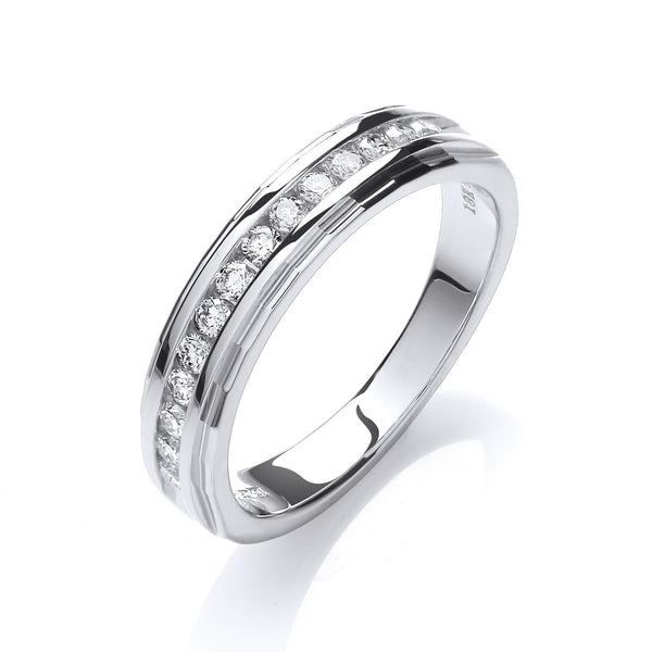 18ct White Gold 0.25ctw Diamond Eternity Ring (£1825)