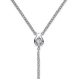 18ct White Gold 0.35ct Diamond Necklace (18in/45cm) Chain
