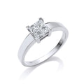 18ct White Gold 0.50ct 4 Stone Princess Cut Diamond Engagement Ring N