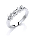18ct White Gold 0.50ct 5 Stone Diamond Eternity Ring