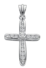 18ct White Gold 0.50ct Diamond Cross