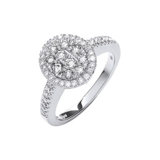 18ct White Gold 0.50ct Diamond Dress Ring (£2355)