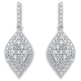 18ct White Gold 0.50ct Diamond Drop Earrings (£1725)