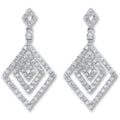 18ct White Gold 0.50ct Diamond Drop Earrings