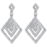 18ct White Gold 0.50ct Diamond Drop Earrings