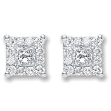 18ct White Gold 0.50ct Diamond Stud Earrings (£1245)