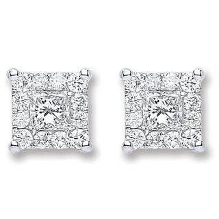 18ct White Gold 0.50ct Diamond Stud Earrings (£1245)