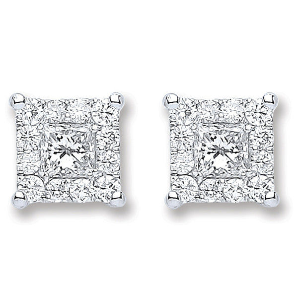18ct White Gold 0.50ct Diamond Stud Earrings (£1245)