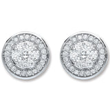 18ct White Gold 0.50ct Diamond Stud Earrings