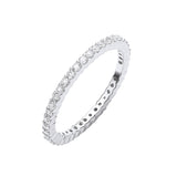 18ct White Gold 0.50ct Full Diamond Eternity Ring