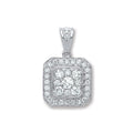 18ct White Gold 0.50ct Gh/vs Diamond Pendant