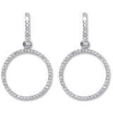 18ct White Gold 0.55ct Diamond Drop Earrings