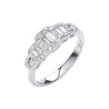18ct White Gold 0.72ct G-vs Dress Ring