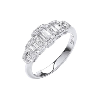 18ct White Gold 0.72ct G-vs Dress Ring
