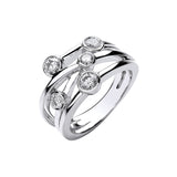 18ct White Gold 0.75ct Gh-si Diamond Dress Ring