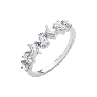 18ct White Gold 0.81ctw Fancy Shape Diamond Ring