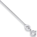 18ct White Gold 0.9mm Curb Chain