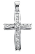 18ct White Gold 1.00ct Diamond Cross