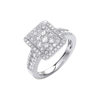 18ct White Gold 1.00ct Diamond Dress Ring (£3545)