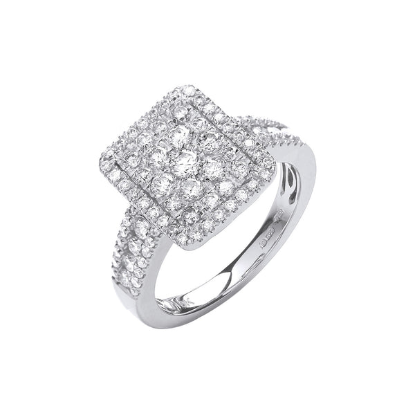 18ct White Gold 1.00ct Diamond Dress Ring (£3545)
