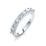 18ct White Gold 1.00ctw Diamond Half Eternity Ring (£3655)