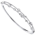 18ct White Gold 1.00ctw Dress Diamond Bangle (£6565)