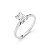 18ct White Gold 1.00ctw Radiant Lab Grown Diamond Ring Igi Certified