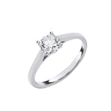 18ct White Gold 1.00ctw Solitaire Lab Grown Diamond Ring Igi Certified