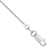 18ct White Gold 1.0mm Spiga Chain