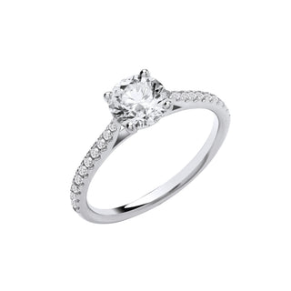 18ct White Gold 1.15ctw Lab Grown Diamond Ring Igi Certified