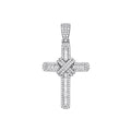 18ct White Gold 1.22ct Diamond Cross