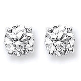 18ct White Gold 1.40 - 1.50ct Claw Set Diamond Stud Earrings
