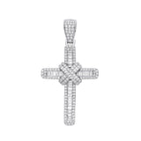 18ct White Gold 2.00ct Diamond Cross