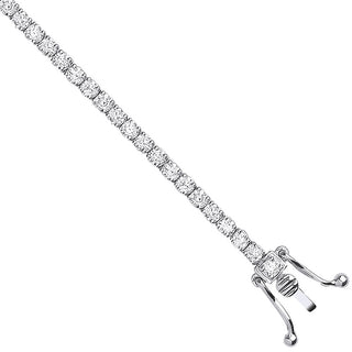 18ct White Gold 2.00ct Diamond Tennis Bracelet