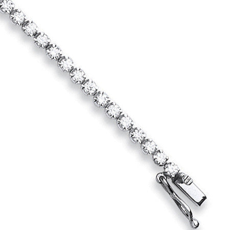 18ct White Gold 2.00ct Diamond Tennis Bracelet (£4505)