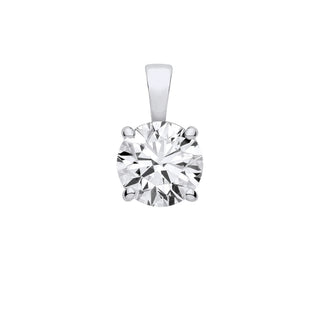 18ct White Gold 2.00ctw Lab Grown Diamond Pendant Igi Certified