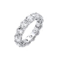 18ct White Gold 7.00ctw Brilliant Cut Lab Grown Diamond Eternity Ring Wgi Certified
