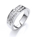 18ct White Gold D.0.50ctw Diamond Half Eternity Ring