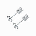 18ct White Gold Earrings Mount 0.25-0.30ctw