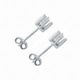 18ct White Gold Earrings Mount 0.70-0.75ctw