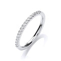 18ct White Gold Half Et Diamond 0.16ct Ring - No Certificate