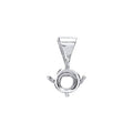 18ct White Gold Pendant Mount 0.30-0.35ct