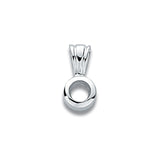 18ct White Gold Pendant Mount Rubover 0.20-0.25ct