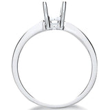18ct White Gold Ring Mount 0.30-0.35ct