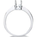 18ct White Gold Ring Mount 0.40-0.50ct