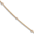 18ct Yellow Gold 1.00ct Diamond By The Yard Necklace (36in/91cm)