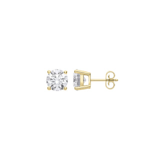 18ct Yellow Gold 1.00ctw Lab Grown Diamond Earrings Igi Certified