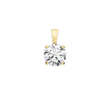 18ct Yellow Gold 1.00ctw Lab Grown Diamond Pendant Igi Certified