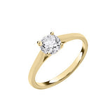 18ct Yellow Gold 1.00ctw Solitaire Lab Grown Diamond Ring Igi Certified