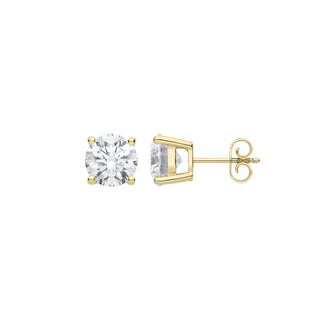 18ct Yellow Gold 3.00ctw Lab Grown Diamond Earrings Igi Certified